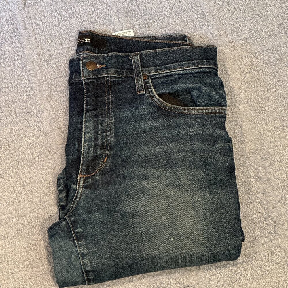 Joes Jeans Mens 31 Brixton Slim Straight Blue Denim Dark Wash Workwear Stretcg